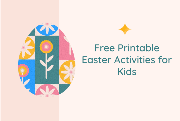 Fee Printable Easter Activities for Kids